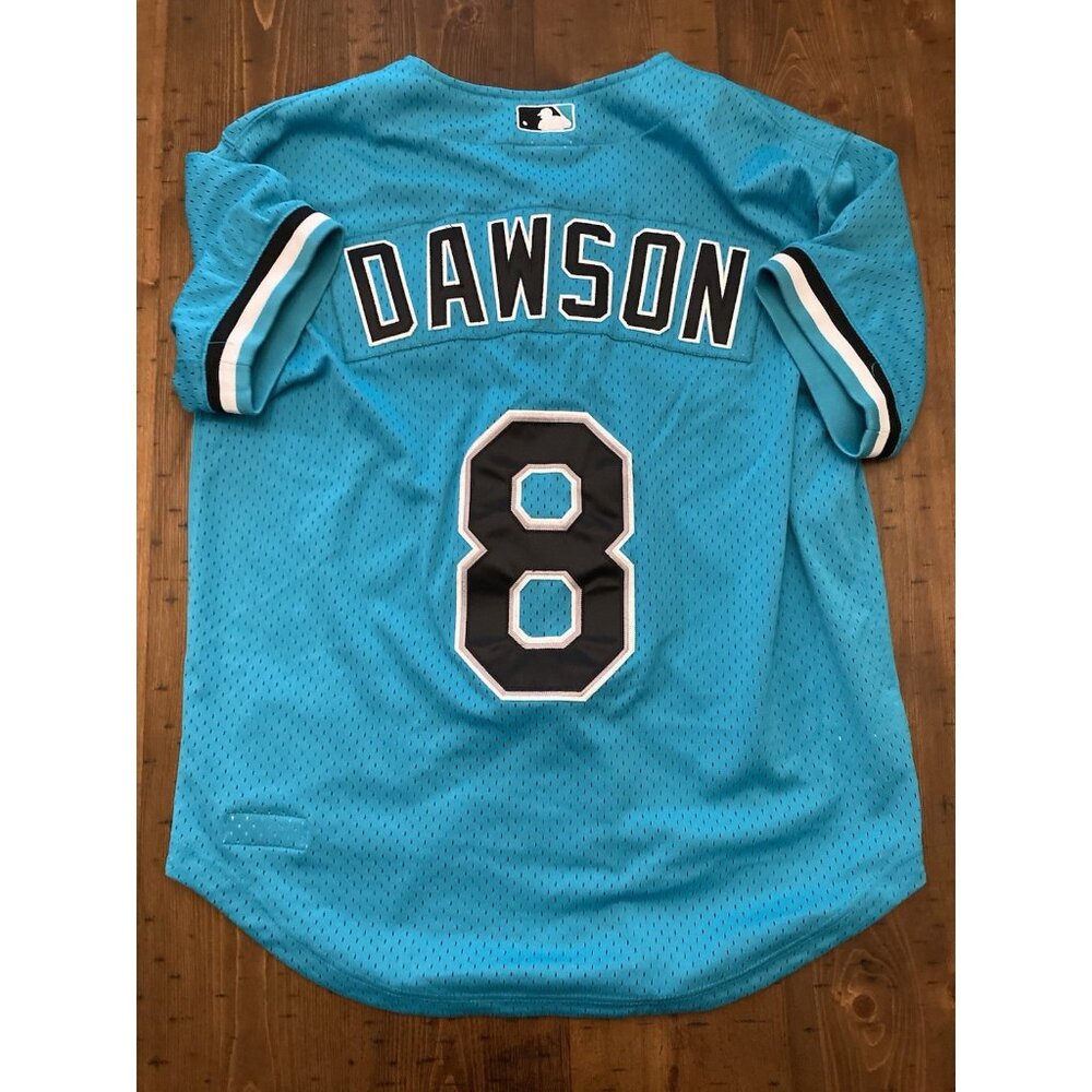 Andre Dawson Florida Marlins Mitchell And Ness Baseball Jersey Men’s Sz (44) L